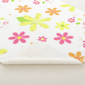 Hippy Daisies Sherpa Deken (3/4)