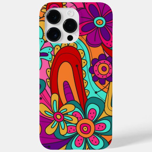 Hippy Floral Style Case-Mate iPhone Case (Achterkant)