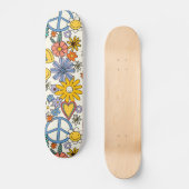 Hippy Floral Style Persoonlijk Skateboard (Voorkant)