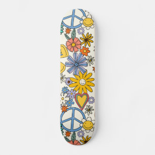 Hippy Floral Style Persoonlijk Skateboard