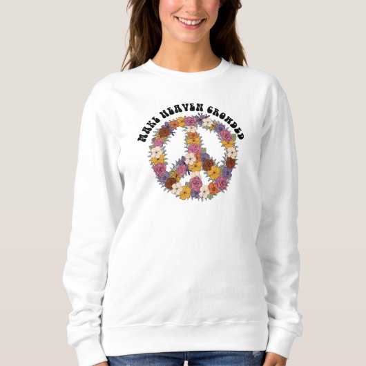 Hippy Floral Sweatshirt Christelijk Shirt (Voorkant)
