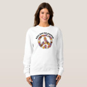 Hippy Floral Sweatshirt Christelijk Shirt (Voorkant volledig)