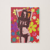 Hippy Flower child 60s-thema Legpuzzel (Verticaal)
