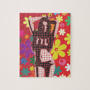 Hippy Flower child 60s-thema Legpuzzel