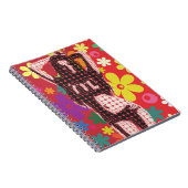 Hippy Flower child 60s-thema Notitieboek (Rechterzijde)