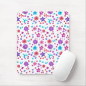  Hippy Flower-Power Mousepad Muismat (Met muis)