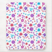 Hippy Flower-Power Mousepad Muismat (Voorkant)