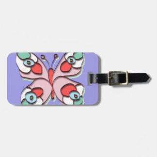 Hippy Fly Butterfly Bagagelabel