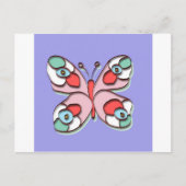 Hippy Fly Butterfly Briefkaart (Voorkant)