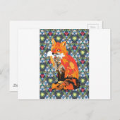 Hippy Fox Briefkaart (Voorkant / Achterkant)