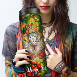 Hippy Ganesh Galaxy Thermal Tumbler 1990 Thermosbeker