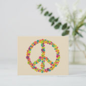 Hippy-gebuilbloemen Briefkaart (Staand voorkant)