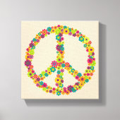 Hippy-gebuilbloemen Canvas Afdruk (Voorkant)