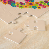 Hippy-gebuilbloemen Legpuzzel (Zijkant)