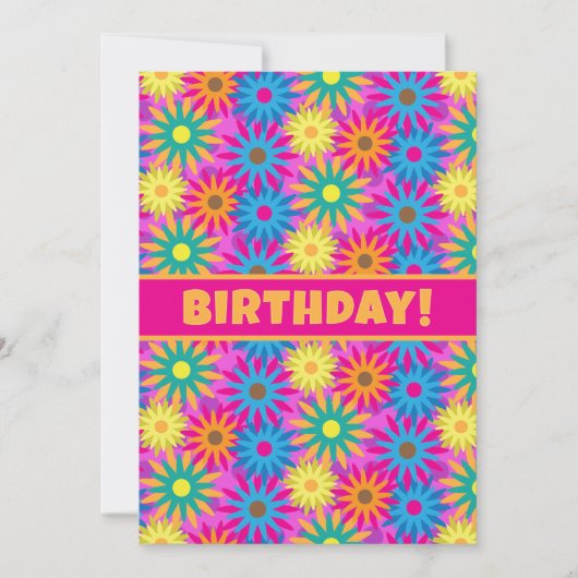 Hippy Gelukkige Verjaardag 1960 Retro 60e BDay Par Kaart (Voorkant)