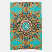Hippy Goa Psychedelic Batik OM Doek Banner Theedoek (Verticaal)