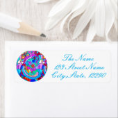 hippy groovy liefdescirkel etiket (Insitu)