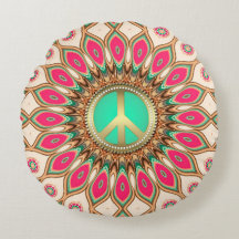 Hippy Groovy Love & Peace Sunflower