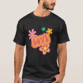 Hippy Groovy Love Valentijnsdag T-shirt (Voorkant)