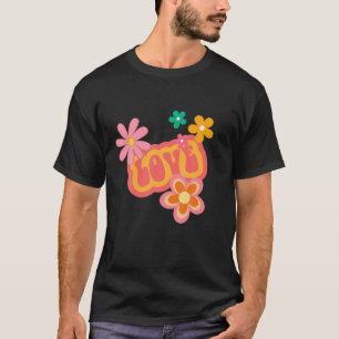 Hippy Groovy Love Valentijnsdag T-shirt