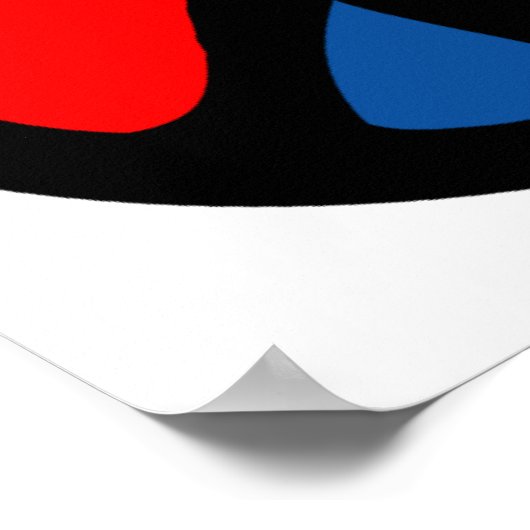 Hippy Groovy Peace Symbol Poster (Hoek)