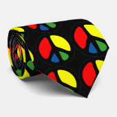 Hippy Groovy Peace Symbol Stropdas (Opgerold)