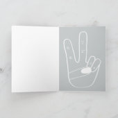 Hippy Guy Hippy Verjaardag Kaart (Blank) (Binnen)