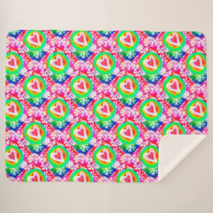 Hippy Heart Sherpa Deken