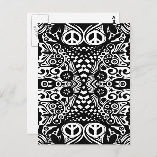 Hippy Heaven Briefkaart (Voorkant / Achterkant)