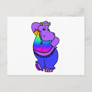 Hippy Hippo Briefkaart