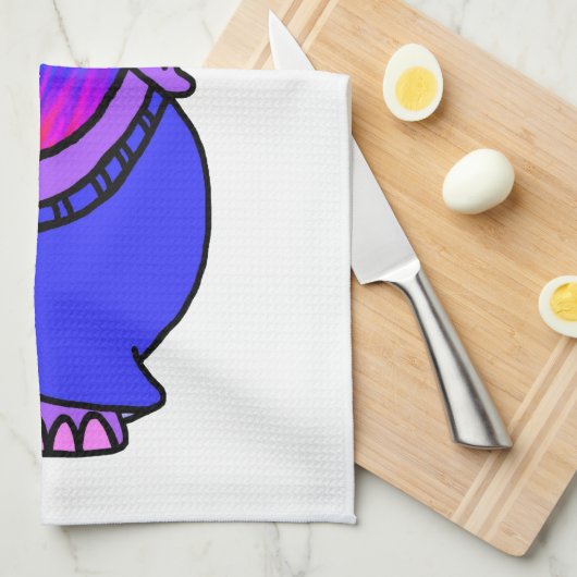 Hippy Hippo Theedoek (Quarter Fold)