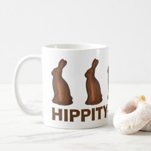 Hippy Hop Chocolate Easter Bunny Rabbit Koffiemok