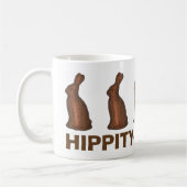 Hippy Hop Chocolate Easter Bunny Rabbit Koffiemok (Links)