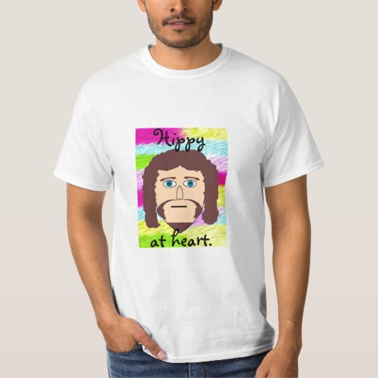Hippy, in het hart. t-shirt (Voorkant)