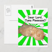 Hippy Kat Beste Heer, Tuna Pleeease? Briefkaart (Voorkant / Achterkant)