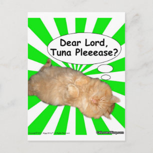 Hippy Kat Beste Heer, Tuna Pleeease? Briefkaart