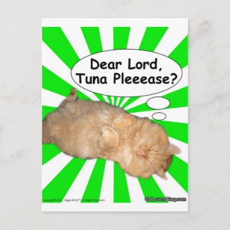 Hippy Kat Beste Heer, Tuna Pleeease? Briefkaart