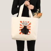 Hippy Kat maakt dit mijn Butt groot? Grote Tote Bag (Voorkant (product))