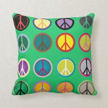 Hippy-kleurig vredesbord 60s