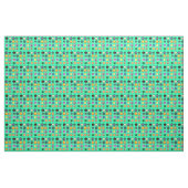 Hippy-kleurige vredesbordretro 60s stof (Yard (91,4 cm))