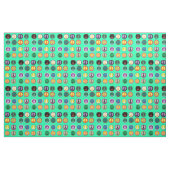 Hippy-kleurige vredesbordretro 60s stof (Fat Quarter)