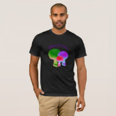 Hippy Life Neon Mushrooms T-shirt (Voorkant volledig)