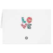 Hippy Love Green & Roze, Red Floral (Achterkant Horizontaal)