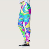 Hippy Love Hearts Bubblegum Marble Leggings (Links)