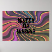Hippy op de Retro van het Hart 60s Poster (Voorkant)