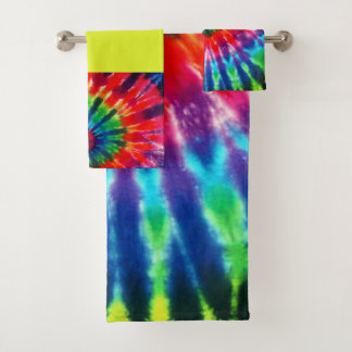 Hippy Peace Retro 60s Tie Dye Bad Handdoek