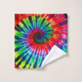 Hippy Peace Retro 60s Tie Dye Bad Handdoek (Wasdoekje)