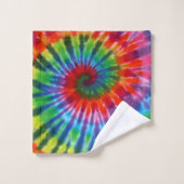 Hippy Peace Retro 60s Tie Dye Bad Handdoek (Wasdoekje)