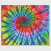 Hippy Peace Retro 60s Tie Dye Cadeaupapier (Vlak)