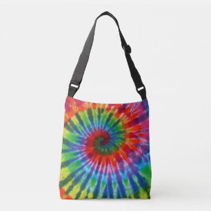 Hippy Peace Retro 60s Tie Dye Crossbody Tas